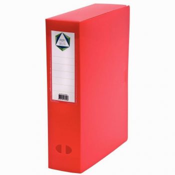 Boite de classement en polypropylène, dos 80 mm, coloris rouge