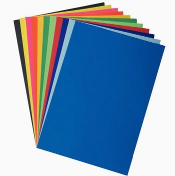 Pack of 25 bright lemon yellow poster sheets, 85gsm, 60x80cm