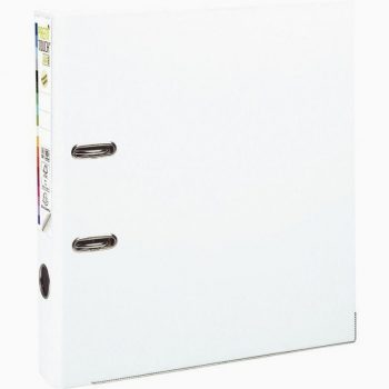 PREM'TOUCH Lever Arch File, Extra-Large A4, 8 cm Spine, White, Plastic