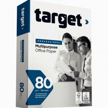 Pack of 500 A4 80gsm white sheets TARGET PROFESSIONAL