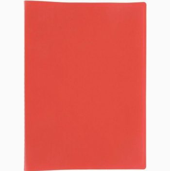 Protège-documents couverture souple en polypropylène 100 vues, rouge