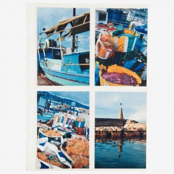 Set of 25 Transparent Sleeves for 10x15 cm Photos, Punched Holes