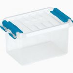 Boîte de rangement avec couvercle QLINE 0,4L 12x8x6