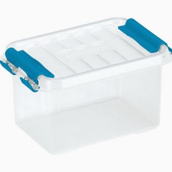Boîte de rangement avec couvercle QLINE 0,4L 12x8x6