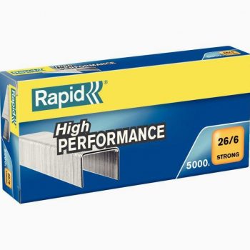 Pack of 5,000 Rapid 26/6 Strong Stapler Staples