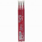 3 recharges de stylos Frixion pointe rouge Pilot