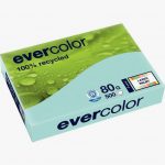 Pack of 500 sheets A4 light blue recycled paper 80gsm EVERCOLOR