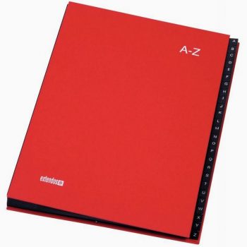 Alphabetical Sorter with 26 Compartments, Red Color