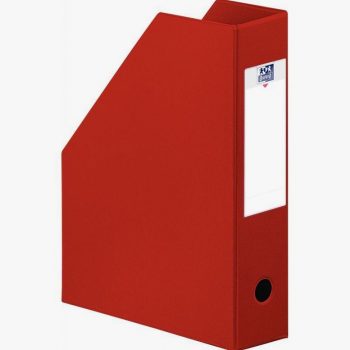 Red Angled Spine PVC Filing Box, 10 cm