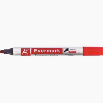 Permanent Red Bullet Tip Marker