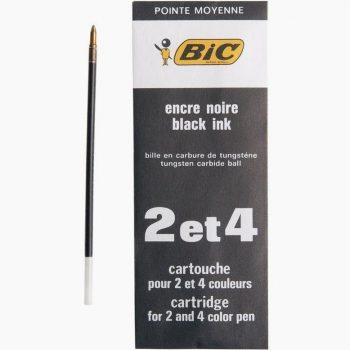 BIC black refill for 2-4 color pens, medium point