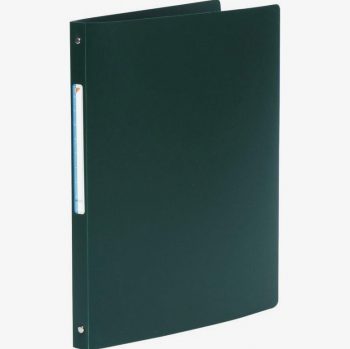 Flexible Polypropylene Binder 5/10, 4 Round Rings 16 mm, A4 Size, Green