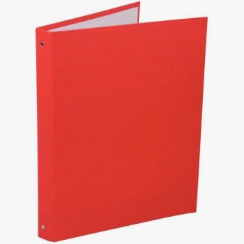 Plastic-Coated Binder, 4 Rings, 20 mm Spine, Red Color
