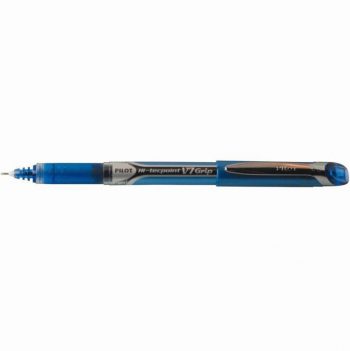 Roller V7 Grip Hi-Tecpoint pointe moyenne 0,7mm bleu Pilot