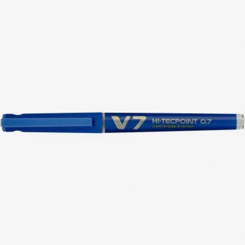 Roller rechargeable V7 pointe moyenne 0,7mm bleu Pilot