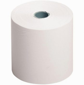 Pack of 10 thermal white cash register paper rolls 57 x 60 mm, 45-meter length, BPA-free, suitable for electronic payment terminals