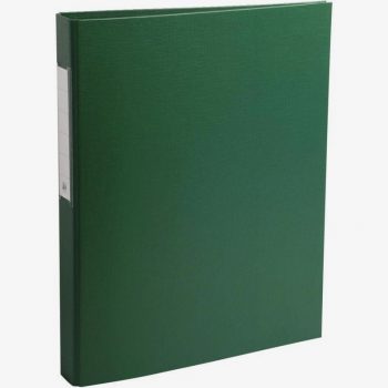Classeur rembordé en polypropylène 4 anneaux ronds diamètre 25 mm coloris vert
