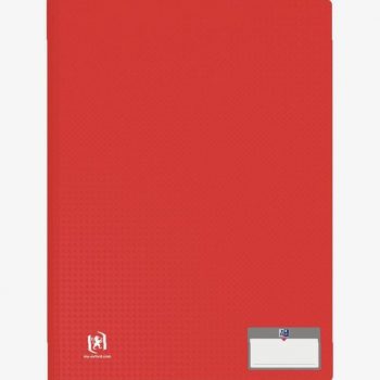 Protège-documents MEMPHIS 20 pochettes fixes 40 vues coloris rouge