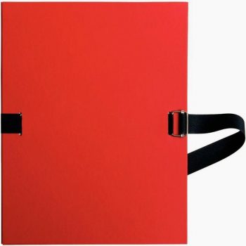 Chemise à dos extensible avec sangle FOREVER papier recyclé, format 24x32 cm, rouge