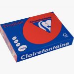 Paquet de 250 feuilles de papier 160g de format A4 rouge groseille TROPHEE CLAIREFONTAINE