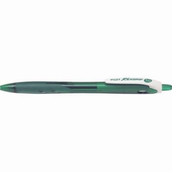 Stylo bille Begreen Rexgrip rétractable pointe moyenne vert