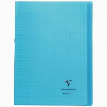 Clairefontaine Blue Notebook, 96 Sheets, A4 Size 21 x 29.7 cm, 90g, Seyès Ruled