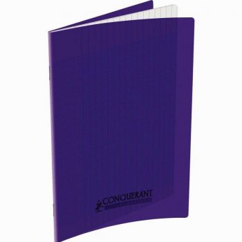 Purple Conquerant Notebook, 48 Sheets, 17 x 22 cm, 90gsm, Seyès Ruled