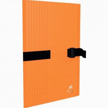 Chemise à sangle BICOLOR RECYC+ avec clip et rabat, coloris orange
