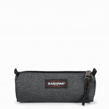 School Pencil Case Benchmark Solo Black Denim - Single Compartment