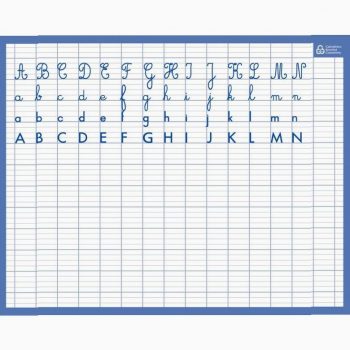 Ardoise effaçable à sec alphabet/seyes