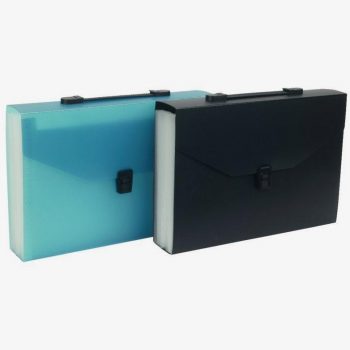 Polypropylene Expanding Accordion File, 24 Sections with Labeled Tabs and Handle, Assorted Colors