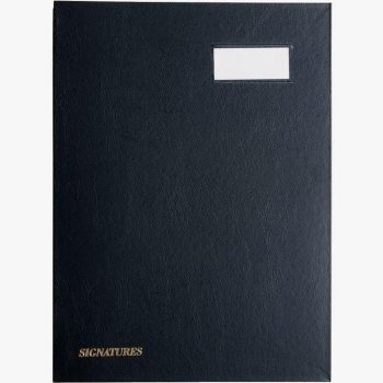 Reinforced Tab Organizer File with 18 Sections, Black
