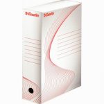 Set of 25 White Archive Boxes, 10cm Spine