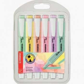 Set of 6 Pastel Swing Cool Highlighters
