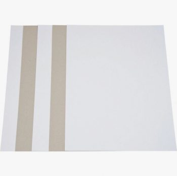 Set of 5 cardboard sheets, one white side, one grey side, size 50 x 65 cm, weight 640 g