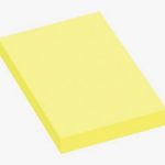 Set of 12 pads with 100 repositionable sticky notes each, 50 x 75 mm, pastel yellow