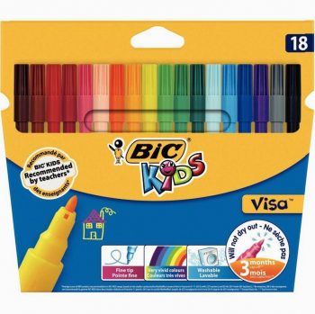 Set of 18 Visa 880 Fine Tip Markers Assorted Colors