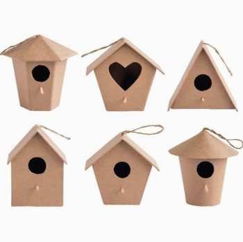 Set of 6 Bird Nesting Boxes