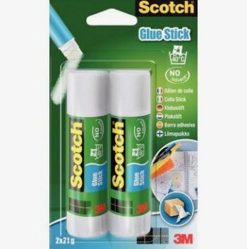 Set of 2 Scotch glue sticks 21g each