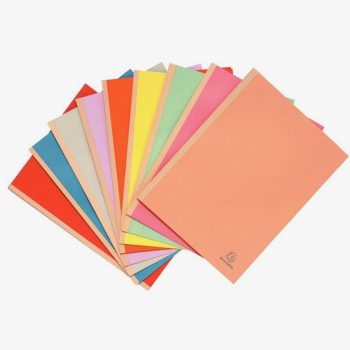 Set of 25 FOREVER rigid folders with fabric spine, yellow