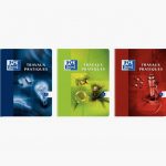 Cahier de travaux pratiques coloris assortis Oxford 96 pages (48 pages seyes et 48 pages de dessin) 90g / 120g 17 x 22 cm Seyes / Uni blanc