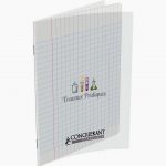 Conquerant Blank Practice Notebook, 64 Sheets, 90gsm, 17x22cm, White Seyes/Plain Paper