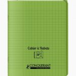 Cahier vert Conquerant 96 pages 17 x 22 cm 90g Seyès