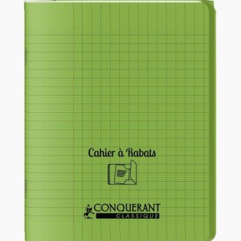 Cahier vert Conquerant 96 pages 17 x 22 cm 90g Seyès