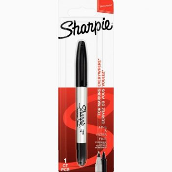 Sharpie Twin-End Permanent Black Marker