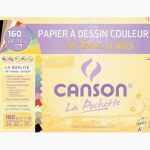 Set of 12 Light-Colored 160gsm Pastel Sheets 24x32 cm