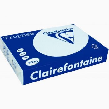 Pack of 250 sheets of A3 blue paper 160gsm, TROPHEE by Clairefontaine