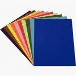 Set of 250 Colored Drawing Sheets 50x65 cm, 120 GSM