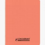 Red Notebook Conquerant 32 Sheets 90gsm 17x22cm Seyes 2.5mm