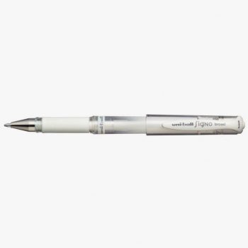 Stylo encre gel Signo Broad blanc Uni-ball